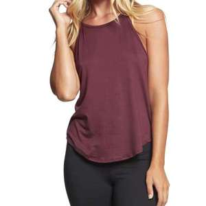 Débardeurs pour femmes de style vintage 100% coton à séchage rapide avec col à nœud et imprimé animal pour la gym, le yoga et les sports - Product Image 1