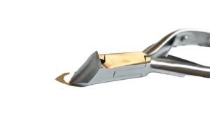 Pince à cuticules professionnelle pour ongles, haute qualité, acier inoxydable 4CR13, lame incurvée, ouverture large, portable, Zachary - Product Image 3