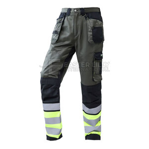 Pantalones de trabajo para hombre de marca privada en venta, pantalones de trabajo de color liso para hombre, pantalones de trabajo con múltiples bolsillos - Product Image 3