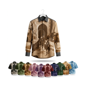 Camisas de Vestir de Moda al por Mayor a Precio Económico, Camisas de Manga Corta, Elegantes, Ajustadas, Personalizadas, Multiusos, Camisas Modernas - Product Image 1