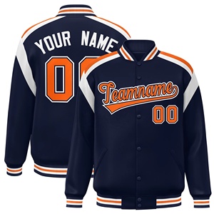 Winter Baseball Varsity Jacket <b>Canvas</b> Stand Collar Breathable Casual Custom Color & Design OEM Service High Quality - Product Image 2