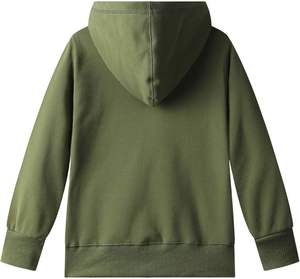 เสื้อฮู้ดผู้ชายสีเขียวมะกอก ทรงปกติ สีพื้น ผ้าถักเนื้อนุ่ม สวมใส่สบาย เหมาะสำหรับฤดูใบไม้ร่วง - Product Image 1