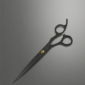 กรรไกรตัดแต่งขนคุณภาพสูง 7 นิ้ว ผลิตจากสแตนเลสไต้หวัน ใบมีดโค้งเป็นมิตรกับสิ่งแวดล้อม ด้ามจับแบบออฟเซ็ต สำหรับคนถนัดขวา มาตรฐาน ISO9001 - Product Image 4