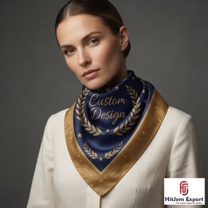 Écharpe carrée en soie imprimée sur mesure de qualité supérieure, châle, fabricant de textiles OEM ODM, fournisseur exportateur, produit en tissu personnalisé - Product Image 3