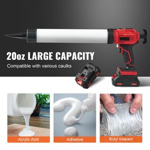 Pistola per Sigillante Elettrica a Batteria 20V, 20oz/600ml, con 4 Velocità Regolabili e Funzione Anti-Goccia - Product Image 2