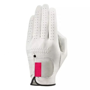Wholesale Winter Men's Custom Logo Full Color Sheepskin Cabretta Leather Left Hand Golf Gloves <b>Velcro</b> <b>Strap</b> Lightweight - Product Image 4