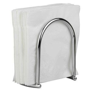 Support de mouchoirs de luxe en métal pour bureau, style européen, fait main, forme demi-ronde, finition argentée, pour décoration intérieure et de table, Caffey - Product Image 3