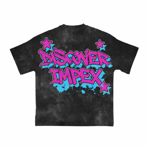 T-shirt graphique surdimensionné vintage personnalisé, découvrez Impex Streetwear, tee-shirt imprimé en coton unisexe - Product Image 2