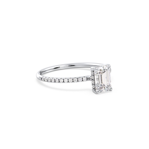 Bagues de fiançailles et de mariage en or massif 14 carats avec diamants HPHT CVD cultivés en laboratoire, vente directe d'usine REYES, pour femmes, bijoux fins. - Product Image 3