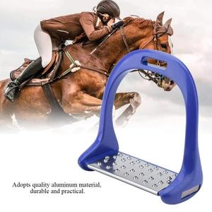 Premium stainless steel horse riding stirrups lightweight durable anti slip foot support <b>equestrian</b> safety stable design riders - Product Image 4