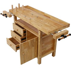 Banco de Trabajo de Madera Hea de Acción Rápida con Ancho de Mandíbula de 9 Pulgadas para Garaje, Taller, Banco de Trabajo para Trabajos de Madera en el Hogar - Product Image 4