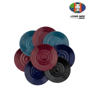 LONGNEW <b>Reusable</b> PET Round <b>Plates</b> | Lightweight Shatter-Resistant Tableware - Product Image 3