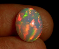 Opale d'Éthiopie naturelle en cabochon, pierre précieuse en vrac, opale arc-en-ciel de qualité supérieure, véritable opale précieuse pour la fabrication de bijoux