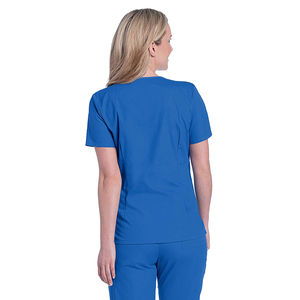 Tenues d'infirmière d'hôpital, ensembles de blouses à manches courtes, en coton tricoté, unisexe, détection d'aiguilles, tailles personnalisables, logo, vente en gros - Product Image 2