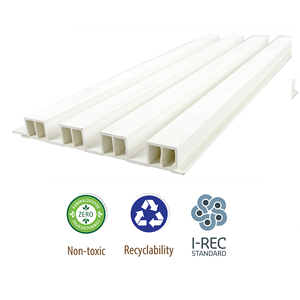 Panel for Apartment Renovation WPC Quick Installation Eco Decorative OEM Factory Pima FW205-15-4 Waterproof Striped Modern - Product Image 2