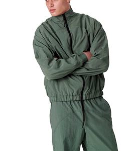 Ensemble coupe-vent deux pièces personnalisé Survêtement patchwork zippé en nylon et polyester pour hommes - Product Image 6