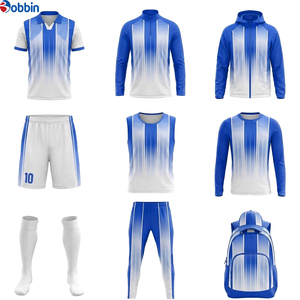 Conjunto de Uniforme de Fútbol de Alta Calidad, Transpirable y Cómodo, Camiseta de Fútbol Sublimada con Degradado Amarillo y Blanco, Pantalones Cortos - Product Image 4