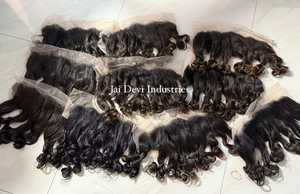 Extensiones de Cabello Remy Indio Premium, Ondulado y Rizado, Doble Trama, Tejido a Máquina, Rizos Suaves y Fluidos, Sensación Cómoda, Brillo Natural - Product Image 5