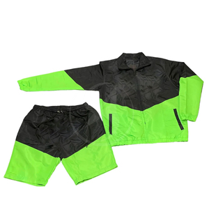 Ensemble court coupe-vent en nylon respirant pour homme, qualité supérieure, personnalisé, couleur unie, survêtement d'été 2026 - Product Image 5