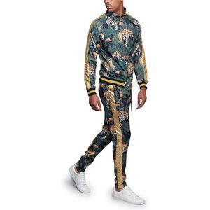 Ropa deportiva de invierno ajustada personalizada para adultos, traje de sudor con cremallera, último diseño, moda para correr, estampado bordado, sublimado - Product Image 3