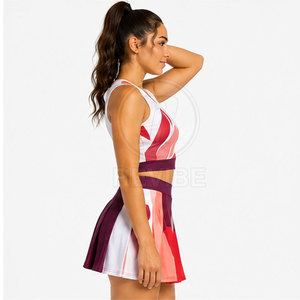 Uniforme de cheerleading élégant pour adultes avec une coupe confortable, couleurs et tailles personnalisées, 100% polyester pour les compétitions et les entraînements d'équipe - Product Image 2