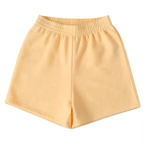 Shorts de Verano para Mujer, Cintura Elástica, Nuevo Diseño, Sin Bolsillos, Color Liso, Brillante, Cintura Alta, Algodón - Product Image 6
