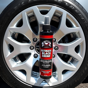Ultimate Black Tire Shine Producto personalizable para el cuidado del automóvil para restaurar el brillo del neumático Protección máxima contra la suciedad, el polvo y los rayos UV - Product Image 1