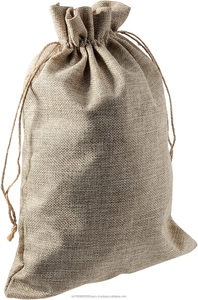 Bolsas de Yute Natural 100% Ecológicas, Antibacterianas, Ligeras, con Cordón, 10 x 14 Pulgadas, Reutilizables, para Regalos al por Mayor - Product Image 5