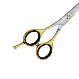 Ciseaux de coiffure professionnels en gros, haute qualité, manche en caoutchouc, pour droitiers, outils de barbier et de beauté, 28 dents pour cheveux - Product Image 6