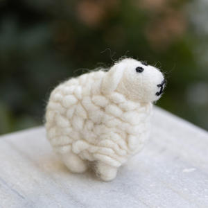 Handmade Felt Sheep Ornament Wool Farm Animal Hanging <b>Decor</b> Christmas <b>Tree</b> Toy <b>Easter</b> Lamb Gift Child Wholesale Bulk - Product Image 2