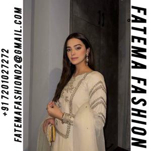 Haut à bordure en dentelle fantaisie à quatre côtés Palazzo Heavy Zari Sequence Embroidery Chinon Silk Net Vêtements indiens pour les mariages - Product Image 2