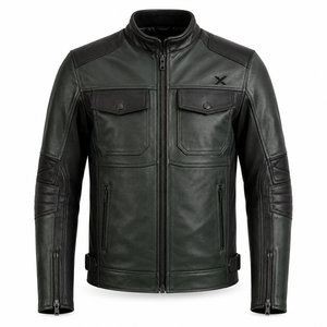 Veste de moto modulaire en cuir utilitaire |   Noir Vert Brun Bleu |   Fabricant OEM ODM |   Qualité de conception haut de gamme |   Vêtements de course - Product Image 1