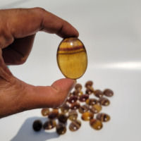 Nouvel Arrivage Pierre de Palmier en Fluorite Jaune de Qualité Supérieure, Pierre Précieuse Naturelle d'Agate Sculptée Ovale, pour Feng Shui, Amour, Décoration de Maison et de Poche