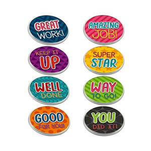Pins Personalizados de Zinc Plateado en Plata, Impresión Offset Moderna, para Reconocimiento a Empleados, Premios por Aniversario de Empresa - Product Image 4