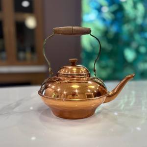 Tetera Tradicional de Cobre para Hervir Agua, Té y Café, Apta para Estufa, Utensilios de Cocina Premium, Decoración para Hogar y Hotel - Product Image 2