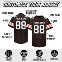 Camiseta de Fútbol Americano Blanca de Manga Corta, 100% Poliéster, Ligera, Impresión Personalizada DTF, Tallas Grandes, Cuello en V, Fabricante
