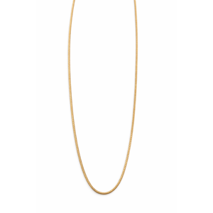 Collier chaîne minimaliste en or massif 18 carats – Bijoux classiques et simples pour femmes - Product Image 2