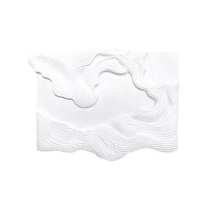 Decorazione astratta moderna della parete dell'oceano 3D onde bianche del mare Texture arte pittura per soggiorno murale 3D - Product Image 3