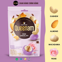 Fabricant de dragées au chocolat les plus vendues, OEM/ODM HALAL 75G, amandes, noix de cajou et noix de macadamia enrobées de chocolat rose, fournisseur