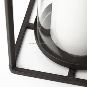 Handmade Bamboo & Metal <b>Lantern</b> <b>Candle</b> Holder for Premium Home Decor Christmas Designer Zahid Exports India - Product Image 5