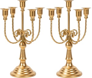 Porte-bougie en métal artisanal, durable et écologique, de qualité supérieure, pour la décoration de la maison et de mariage, fabriqué avec soin par KRAFT WORLD - Product Image 1