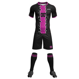 Ventes en gros de maillots de football en polyester 100% sublimés, ensembles personnalisés pour hommes, uniformes de football respirants avec logo pour hommes - Product Image 2