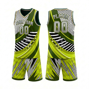 Ensemble de vêtements d'équipe pour adultes de haute qualité, personnalisé, imprimé par sublimation, ensemble de basket-ball respirant, 100% polyester, sur mesure - Product Image 1