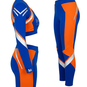 Uniformes de porristas con logotipo personalizado para niñas, ropa de animación para equipos de secundaria, conjuntos de baile de animación con estampado por sublimación - Product Image 4