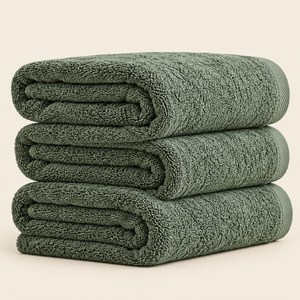 Toalla de Baño de Algodón de Color Sólido, Ultra Suave y Altamente Absorbente - Product Image 6