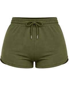 Shorts Deportivos Rosa Intenso para Mujer, Cintura Elástica con Cordón, Shorts Casuales para Correr, Suaves y Elásticos, Shorts de Verano para Descansar, Cómodos para Uso Diario - Product Image 1