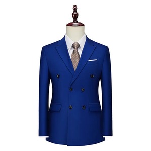 Veste de costume en velours côtelé rose pour homme, simple boutonnage, col à revers, coupe droite, en polyester tissé perlé anti-rétrécissement - Product Image 4