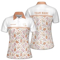 Polo de pickleball pour homme, col Peter Pan, demi-fermeture, manches courtes, UPF 50+, vêtements de sport d'extérieur, respirant, séchage rapide, extensible