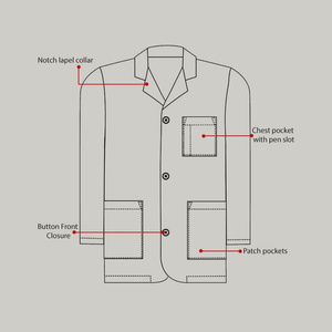 Professional Scrub Lab <b>Coats</b> for Women Classic Length Lab <b>Coat</b> Highest Quality Lab <b>Coat</b> - Product Image 5