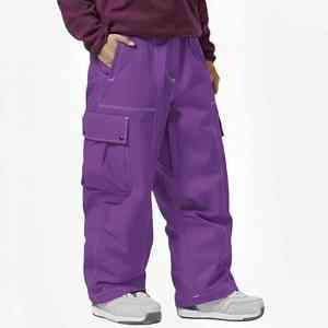 Pantalones Térmicos Estilo Cargo con Dobladillos Reforzados de Doble Capa para Mayor Durabilidad, Pantalones para Esquí y Nieve - Product Image 1